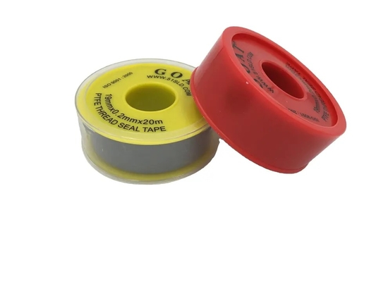 ধূসর 100% Teflon PTFE থ্রেড সিল টেপ 19mm Ptfe টেপ