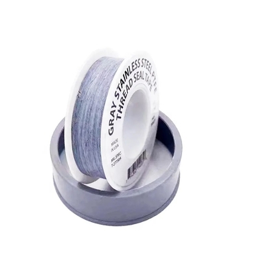 ধূসর 100% Teflon PTFE থ্রেড সিল টেপ 19mm Ptfe টেপ