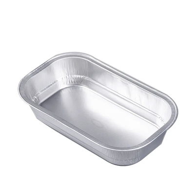 320ml অ্যালুমিনিয়াম ফয়েল খাদ্য পাত্রে বিমান এয়ারলাইন অ্যালুমিনিয়াম ক্যাসেরোল প্যান ঢাকনা সহ
