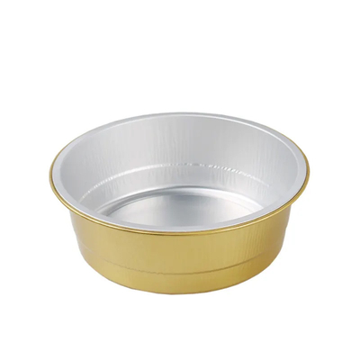 450ml রঙিন অ্যালুমিনিয়াম ফয়েল খাদ্য পাত্রে স্মুথওয়াল ডিসপোজেবল পুডিং বেকিং কাপ ঢাকনা সহ