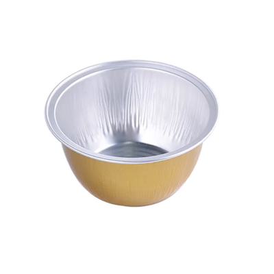 130ML ডিসপোজেবল অ্যালুমিনিয়াম ফয়েল খাদ্য পাত্রে প্লেটেড বেকিং কাপ রঙিন কেক বাটি প্যান