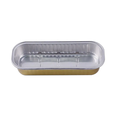 200ml মিনি লোফ অ্যালুমিনিয়াম টেকওয়ে বক্স বেকিং বড় ফয়েল পাত্রে